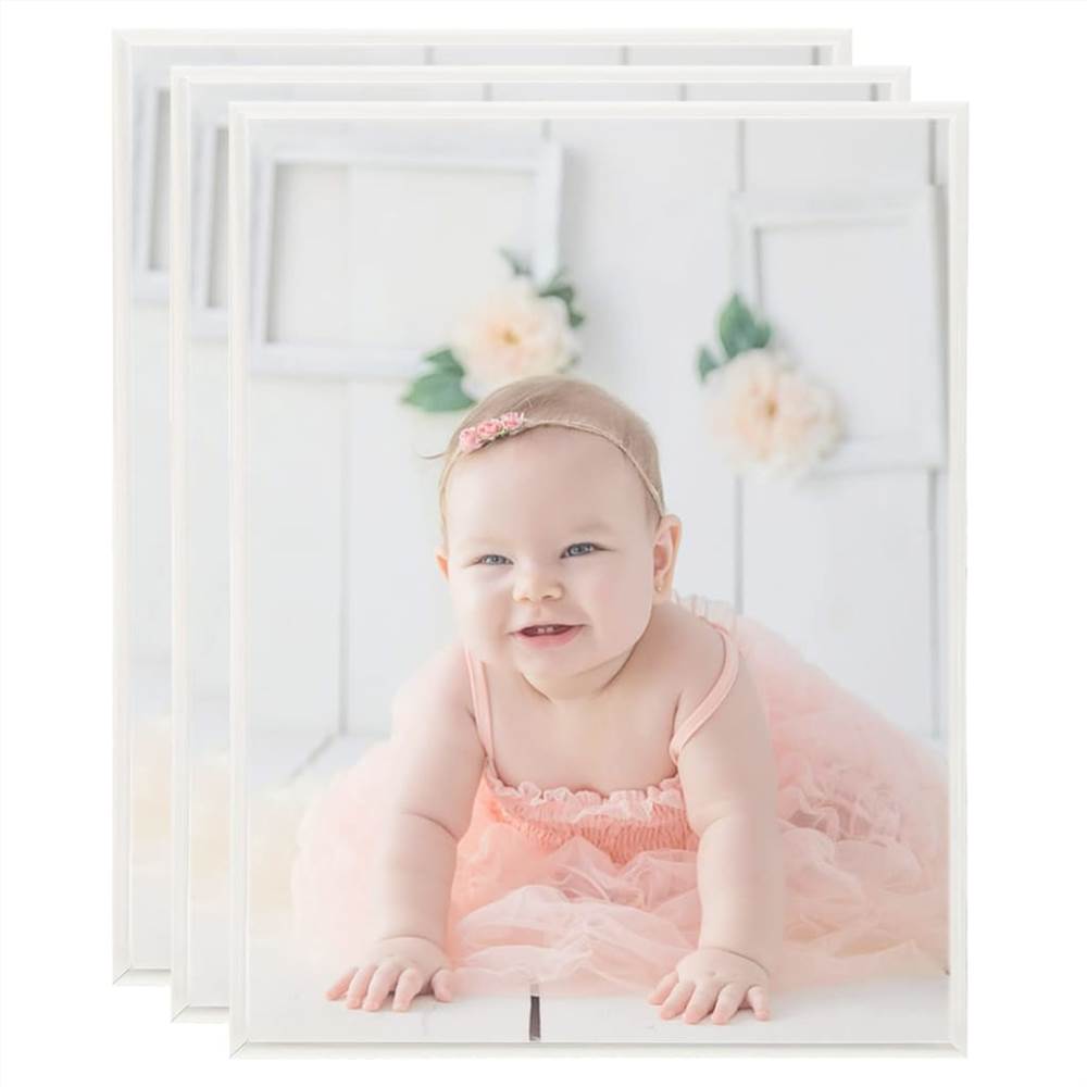 

Photo Frames Collage 3 pcs for Wall or Table Silver 50x60cm MDF