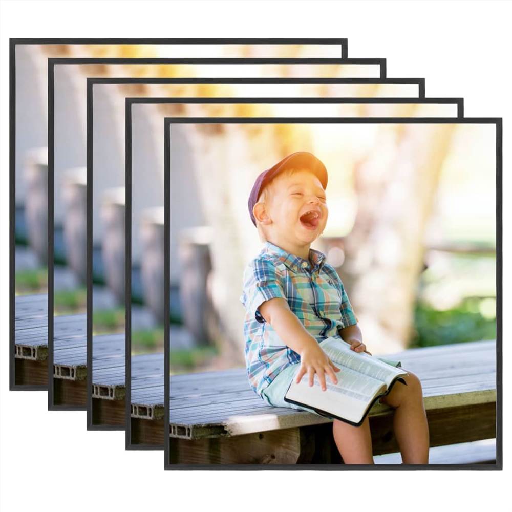 

Photo Frames Collage 5 pcs for Wall or Table Black 20x20 cm MDF