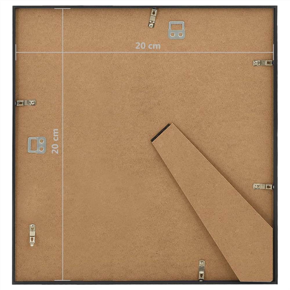 Photo Frames Collage 5 pcs for Wall or Table Black 20x20 cm MDF