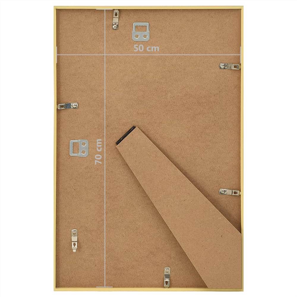 Photo Frames Collage 5 pcs for Wall or Table Gold 50x70 cm MDF