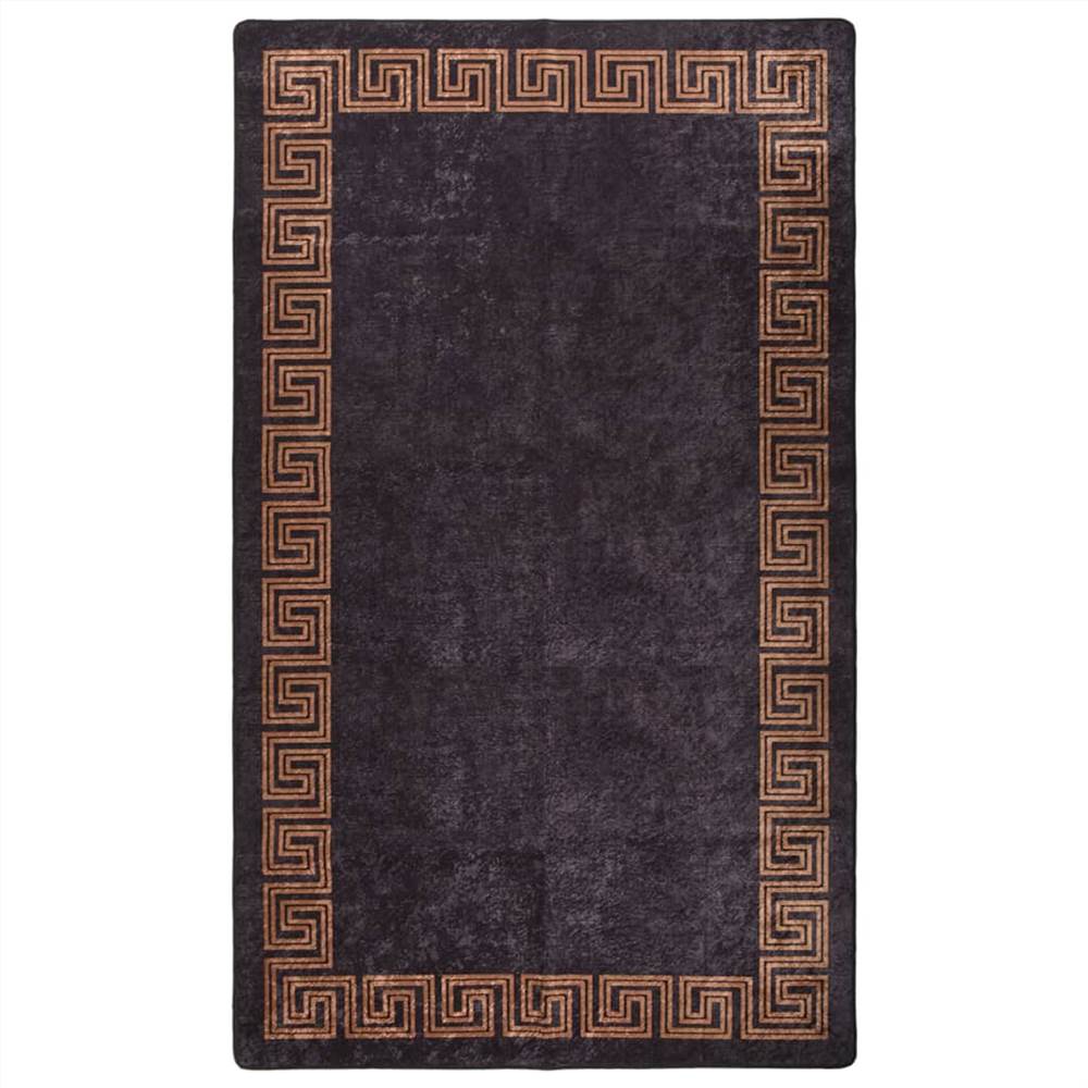 

Rug Washable 190x300 cm Black and Gold Anti Slip