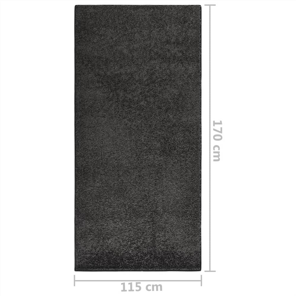 Soft Pile Rug Anti-slip 115x170 cm Anthracite