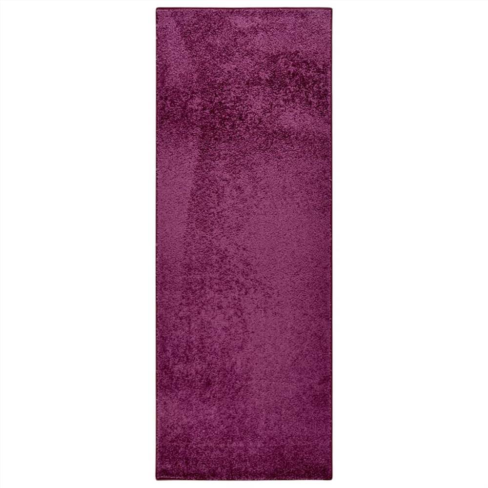 

Soft Pile Rug Anti-slip 67x180 cm Purple