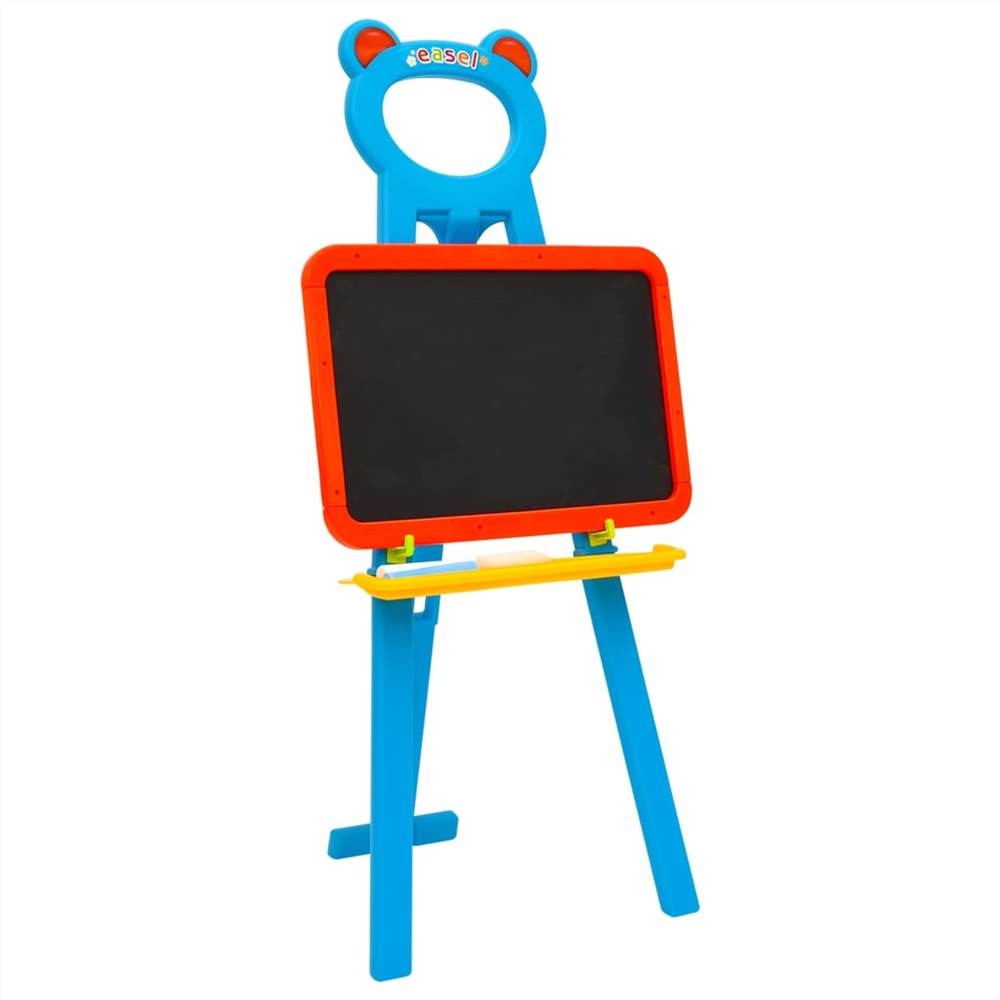 21 Children Easel with Chalkboard and Whiteboard