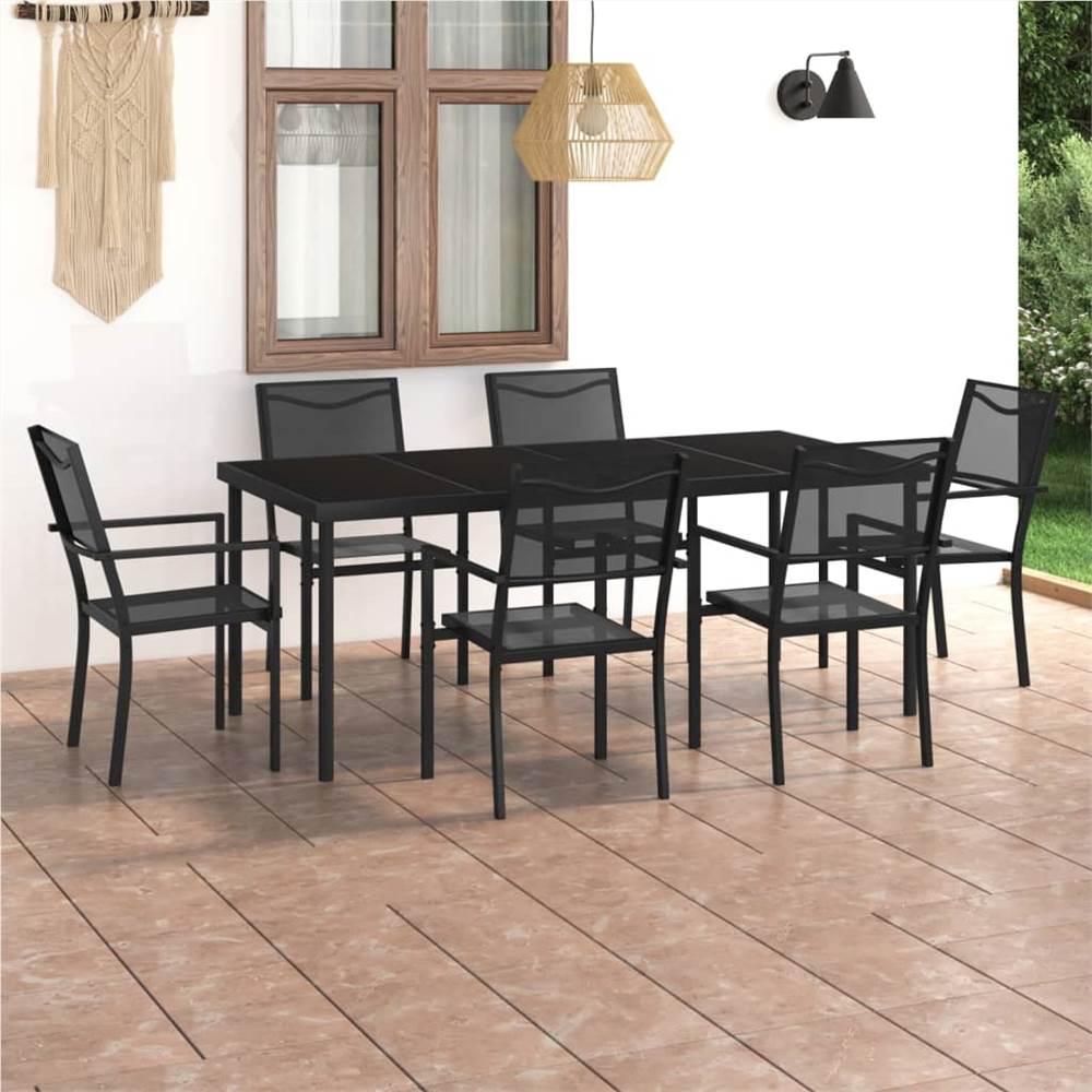 

7 Piece Outdoor Dining Set Steel