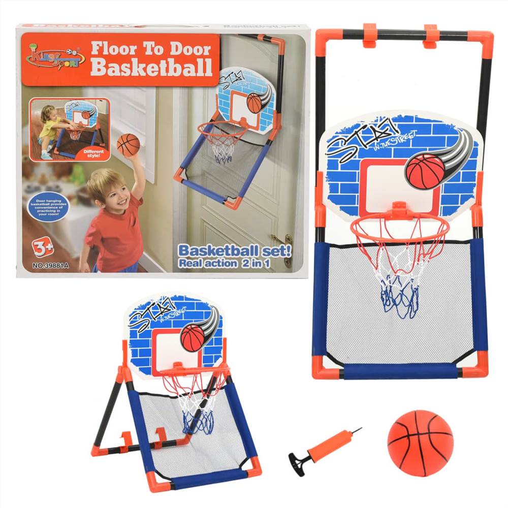 Juego de baloncesto para niños, suelo y pared multifuncionales