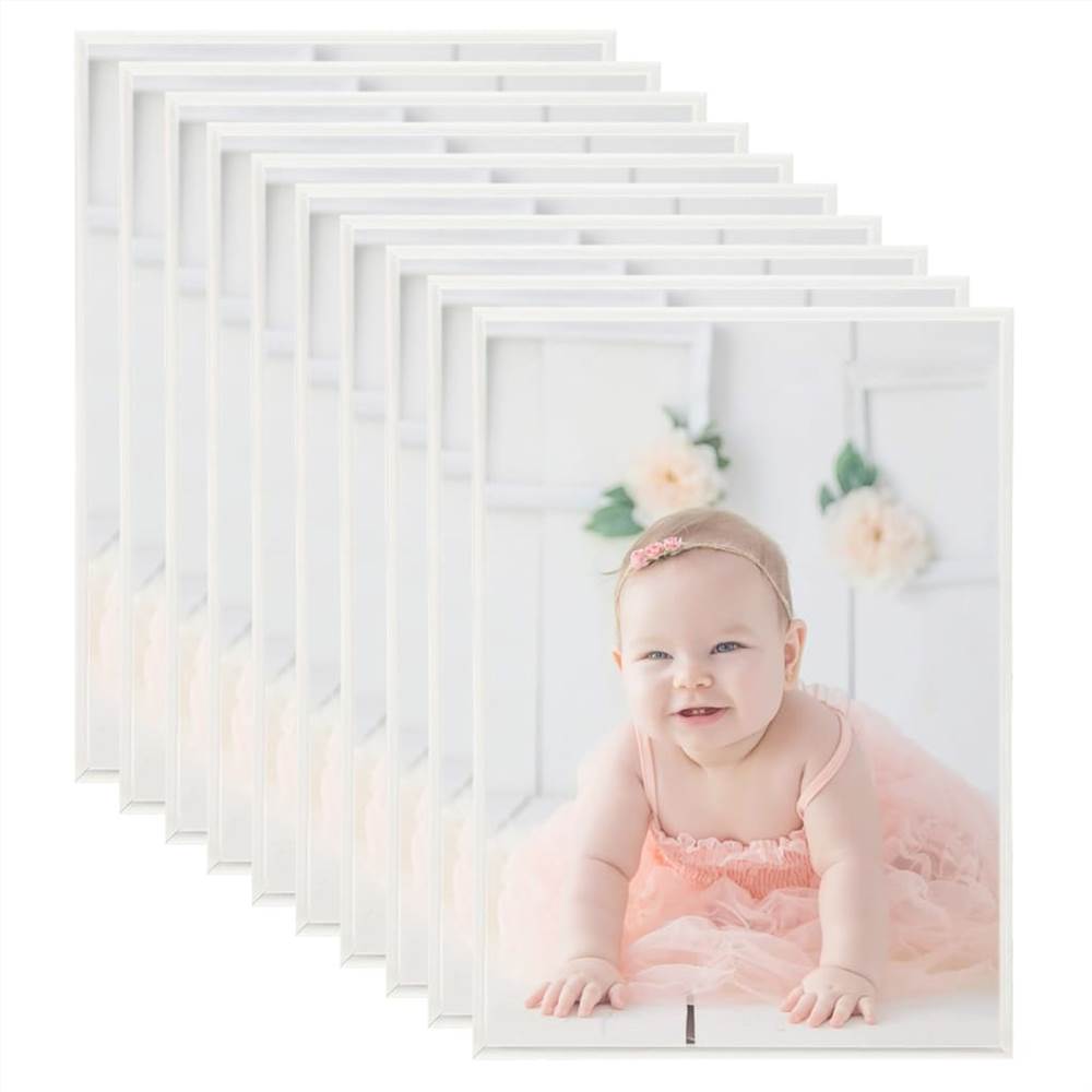 

Photo Frames Collage 10pcs for Wall or Table Silver 18x24cm MDF