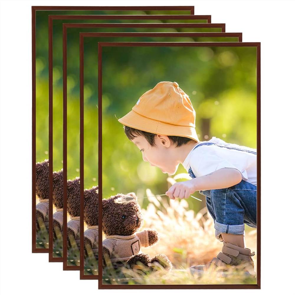 

Photo Frames Collage 5 pcs for Wall or Table Bronze 50x70cm MDF