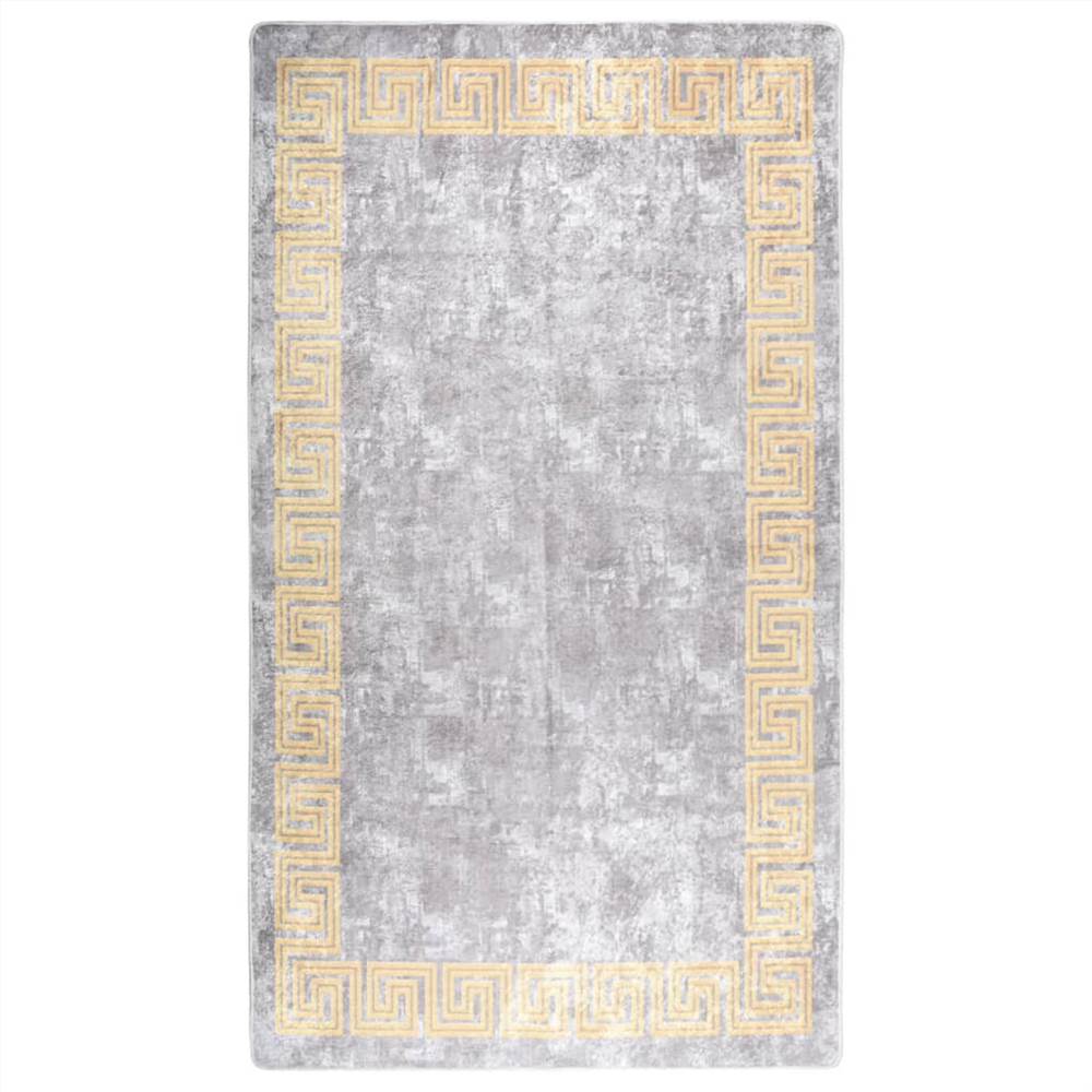 

Rug Washable 190x300 cm Grey Anti Slip