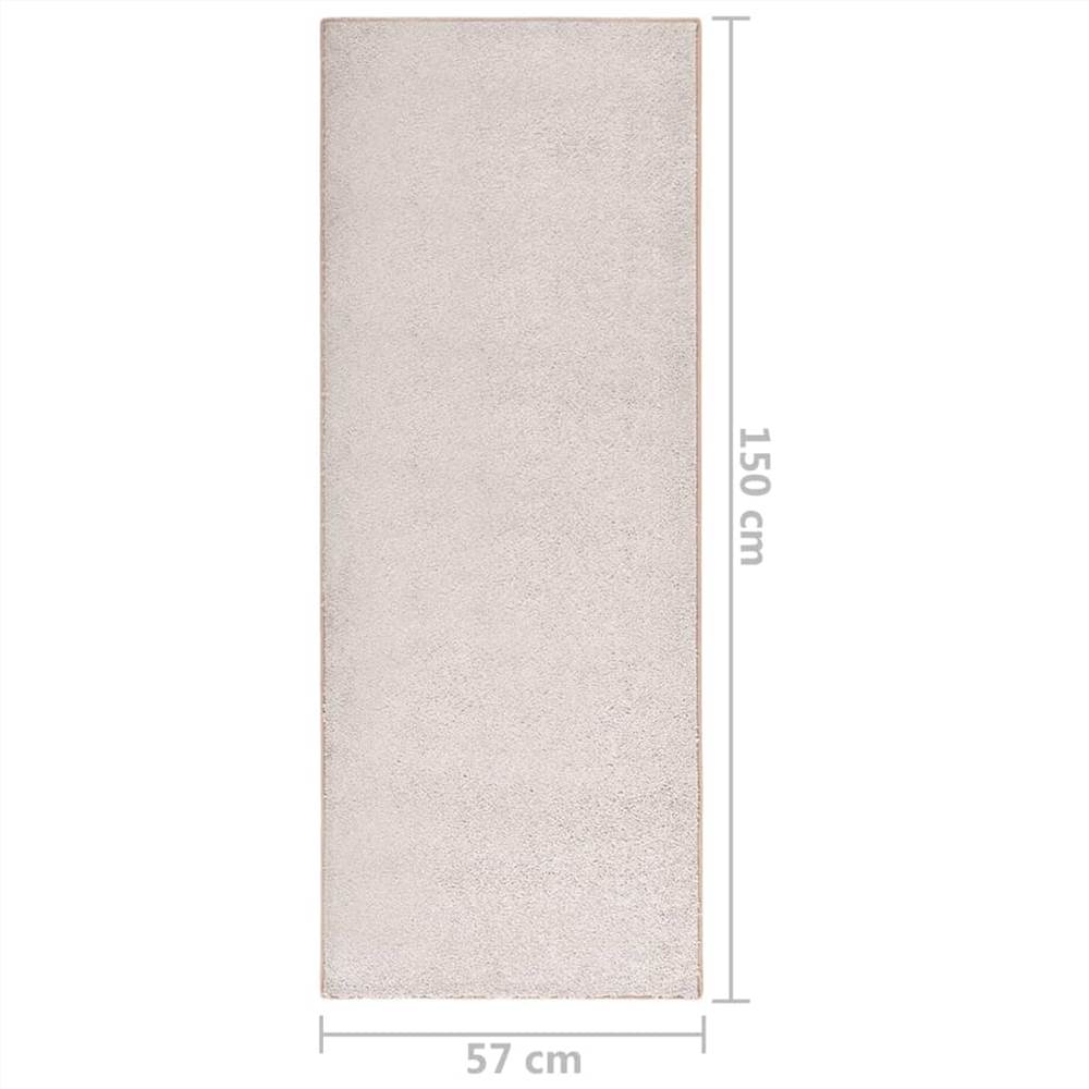 Soft Pile Rug Anti-slip 57x150 cm Camel