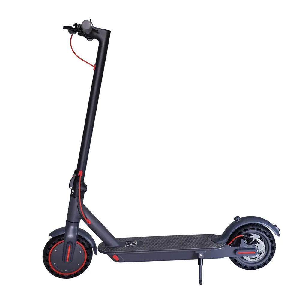 AOVO ES80/M365 Pro Folding Electric Scooter 8.5&quot; Anti-skid solid tire 350W Motor 36V 10.5Ah Battery 3 Speed Modes Rear Disc Brake Max Speed 25KM/h LCD Display 25KM Long Range Aluminum Alloy Frame Support Bluetooth APP - Black