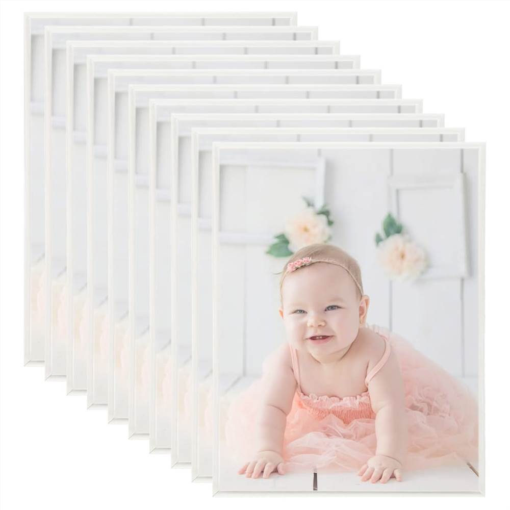

Photo Frames Collage 10pcs for Wall or Table Silver 20x25cm MDF