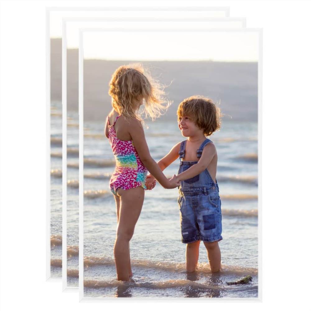 

Photo Frames Collage 3 pcs for Wall or Table White 28x35 cm MDF
