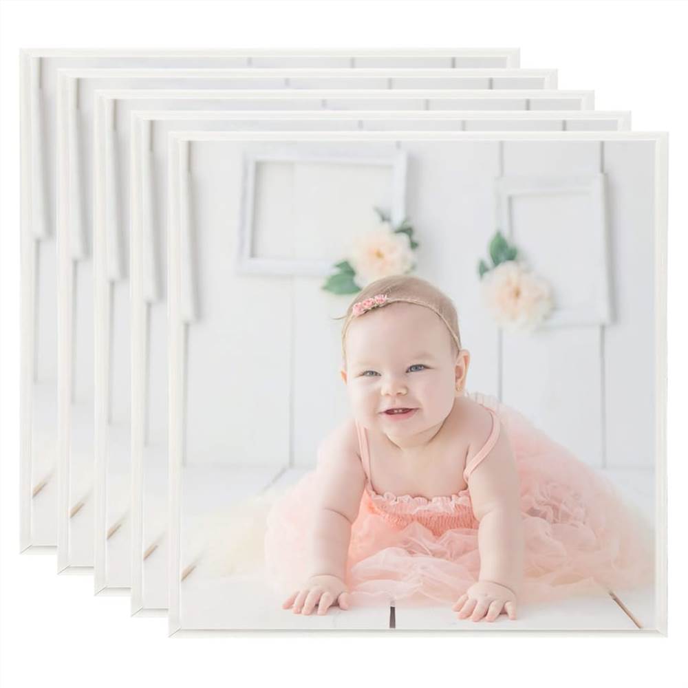 

Photo Frames Collage 5 pcs for Wall or Table Silver 30x30cm MDF