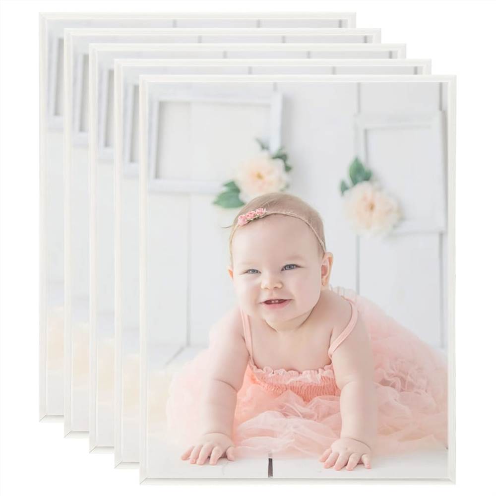 

Photo Frames Collage 5 pcs for Wall or Table Silver 50x60cm MDF