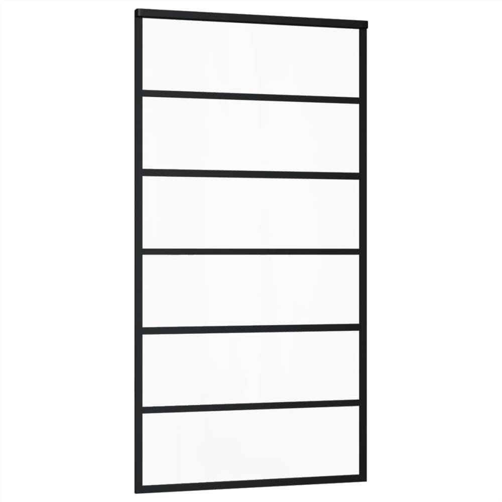 Sliding Door ESG Glass And Aluminium 102x205 Cm Black 9 Sliding Door ESG Glass and Aluminium 102x205 cm Black
