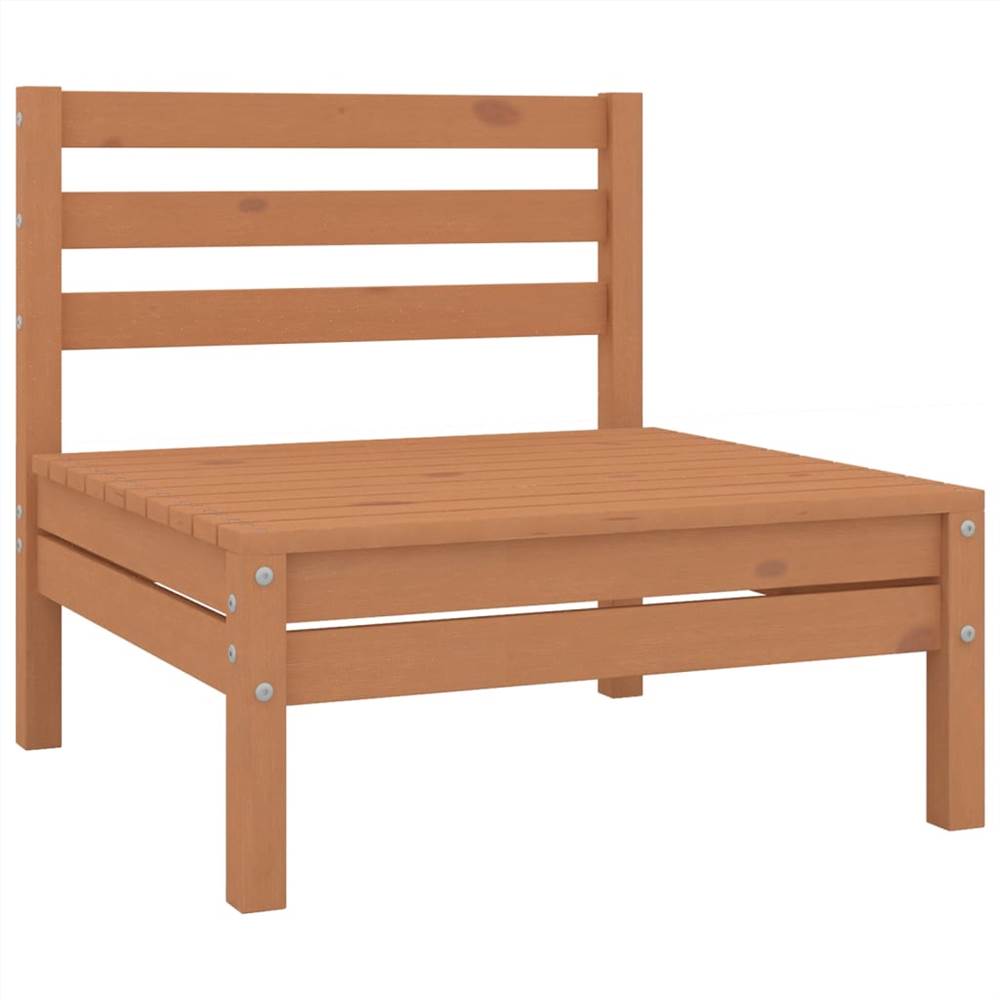 

3 Piece Garden Lounge Set Honey Brown Solid Pinewood