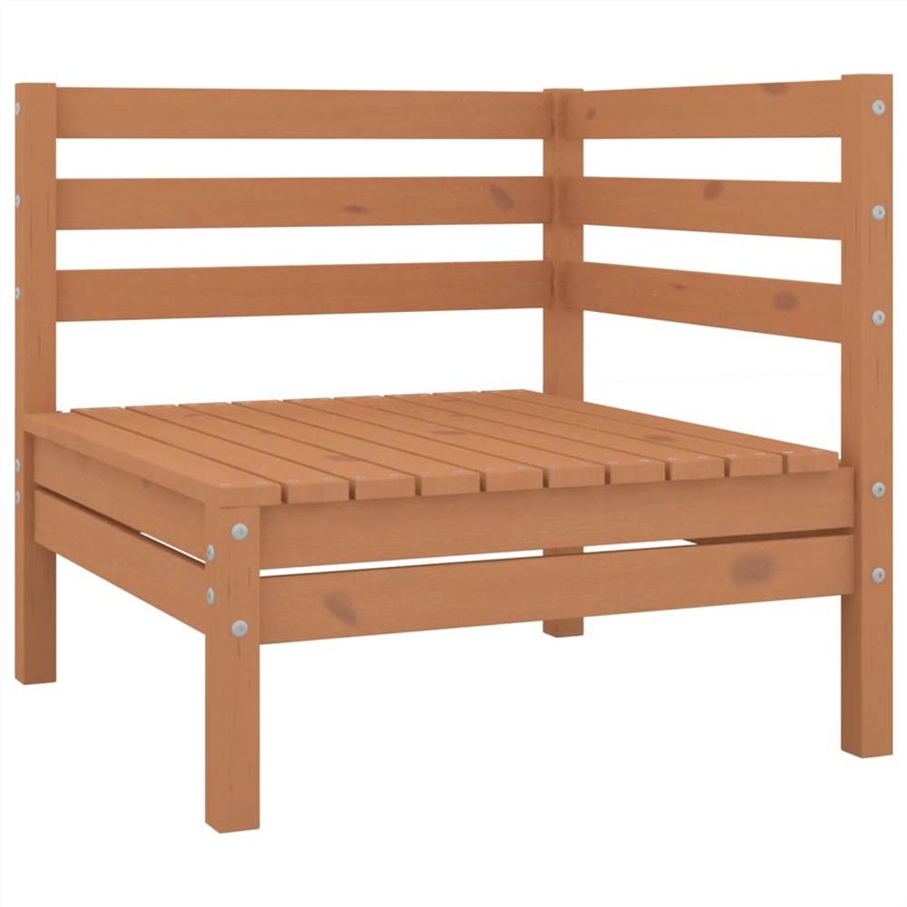 

3 Piece Garden Lounge Set Honey Brown Solid Pinewood