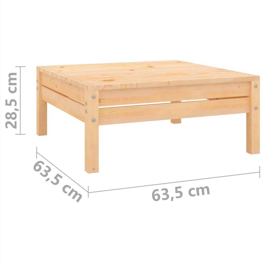 5 Piece Garden Lounge Set Solid Pinewood