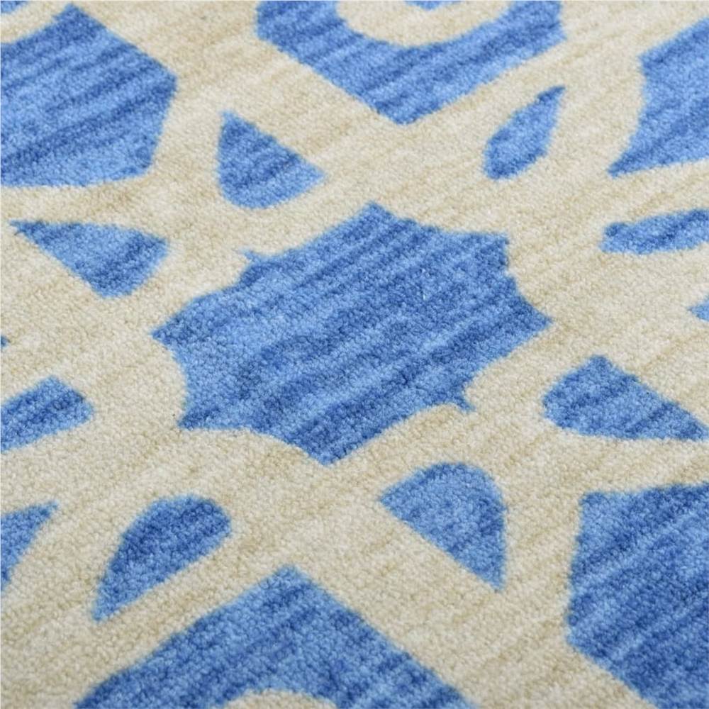 Carpet Runner Blue 80x400 cm