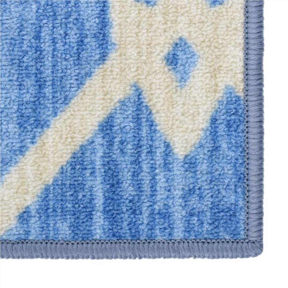 Carpet Runner Blue 80x500 cm