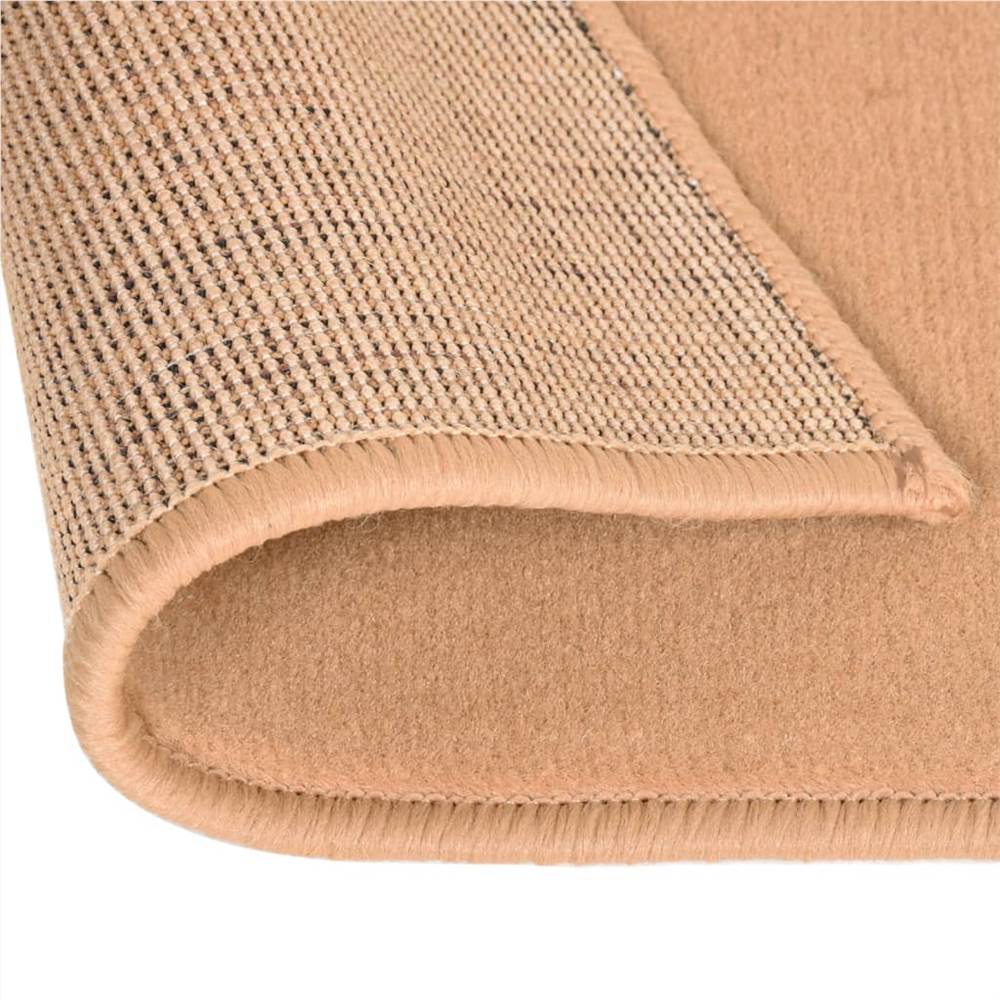 Runner Rug BCF Beige 80x500 cm