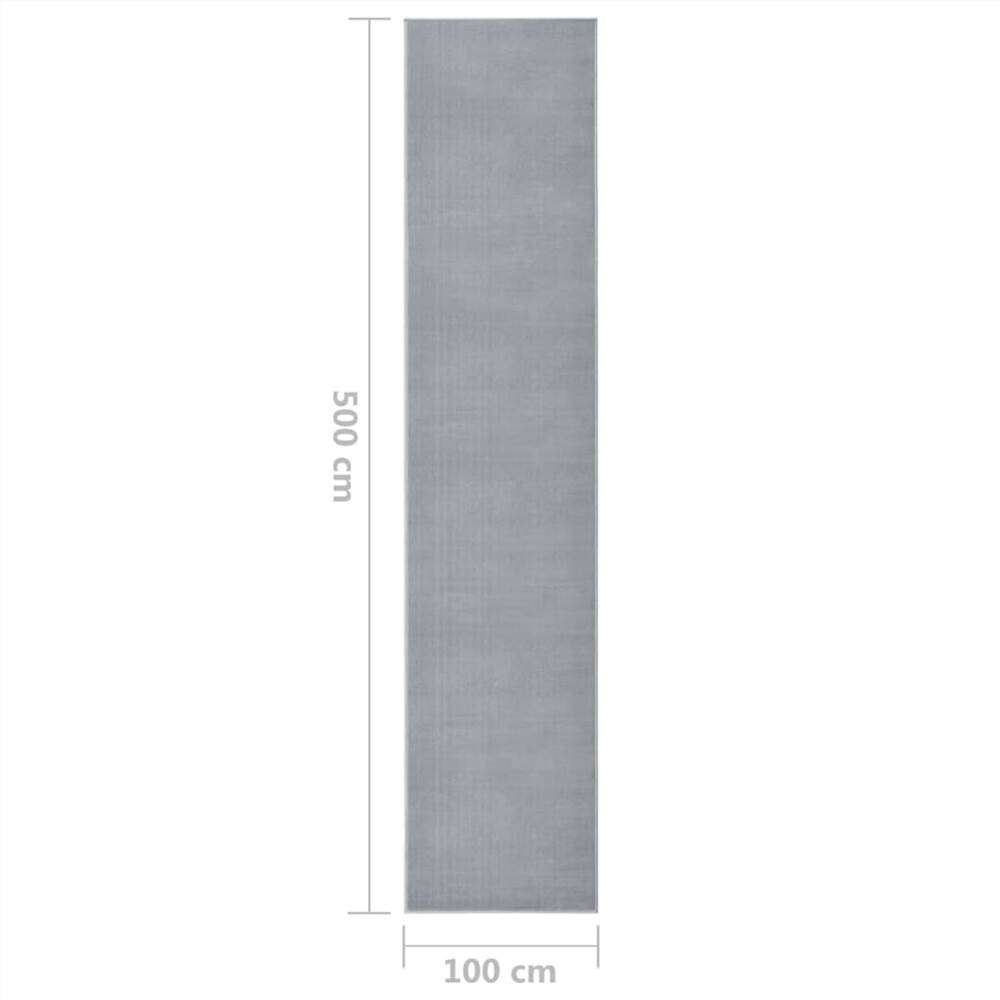 

Runner Rug BCF Grey 100x500 cm