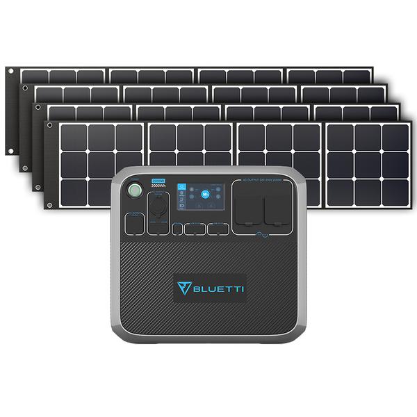 

BLUETTI Poweroak AC200P 2000wh/2000w Power Station + 3PCS SP200 200W Solar Panel