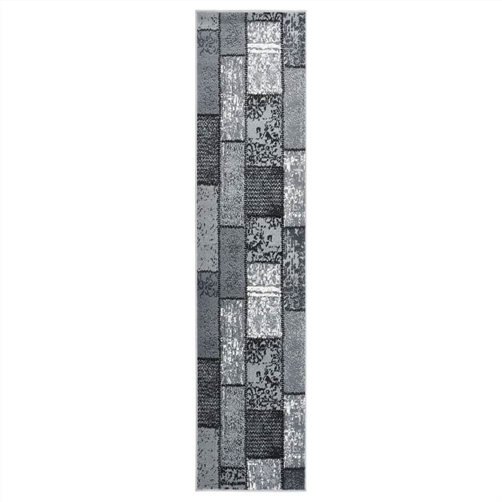 

Runner Rug BCF Grey with Block Pattern 80x450 cm