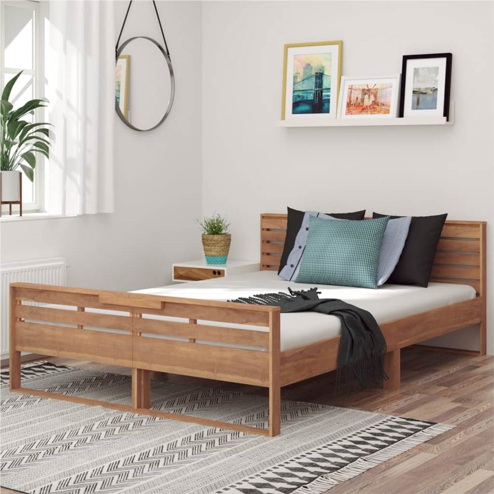 

Bed Frame Solid Teak Wood 140x200 cm