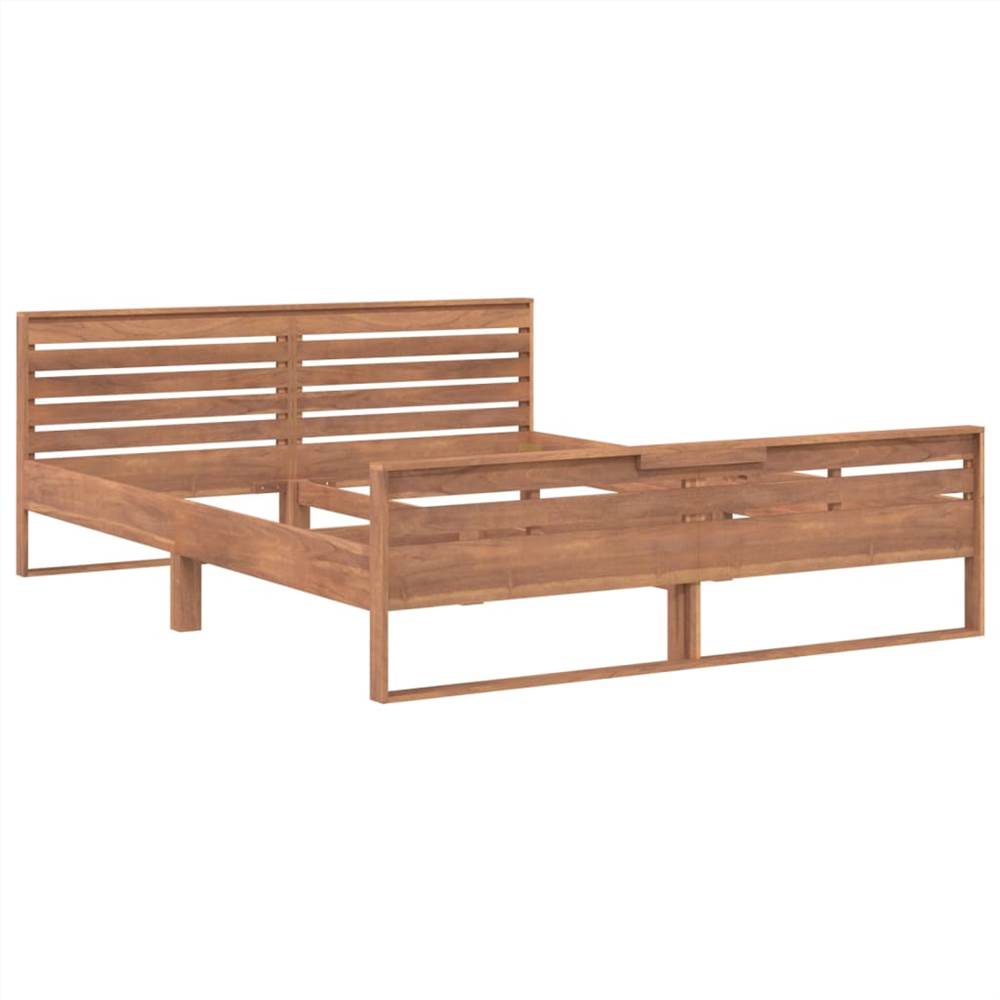 Bed Frame Solid Teak Wood 160x200 cm
