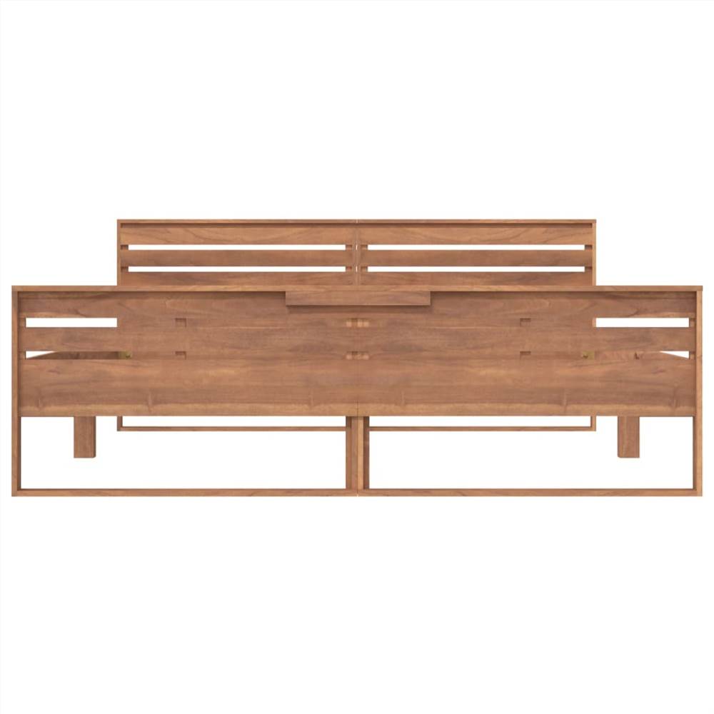 Bed Frame Solid Teak Wood 160x200 cm