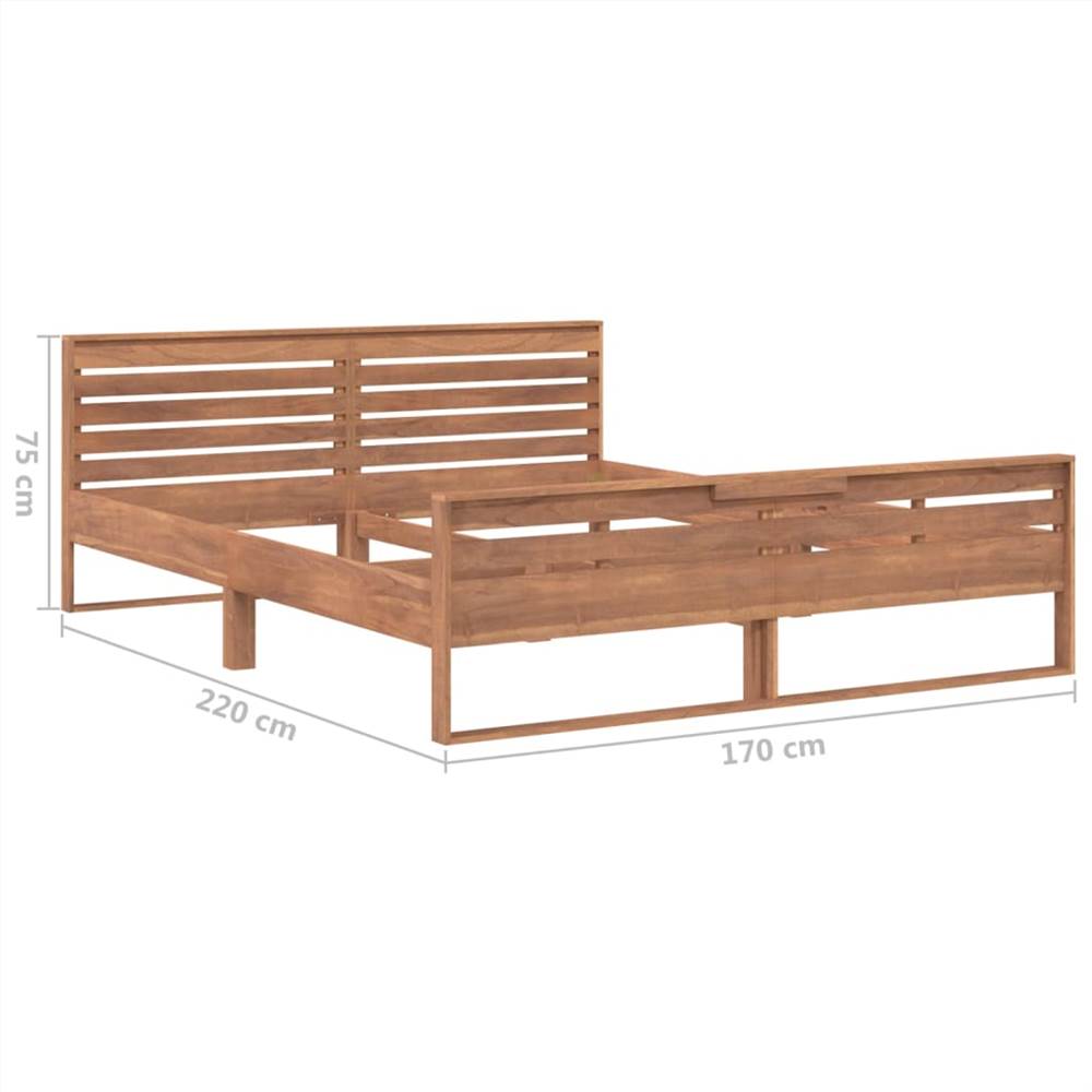 Bed Frame Solid Teak Wood 160x200 cm