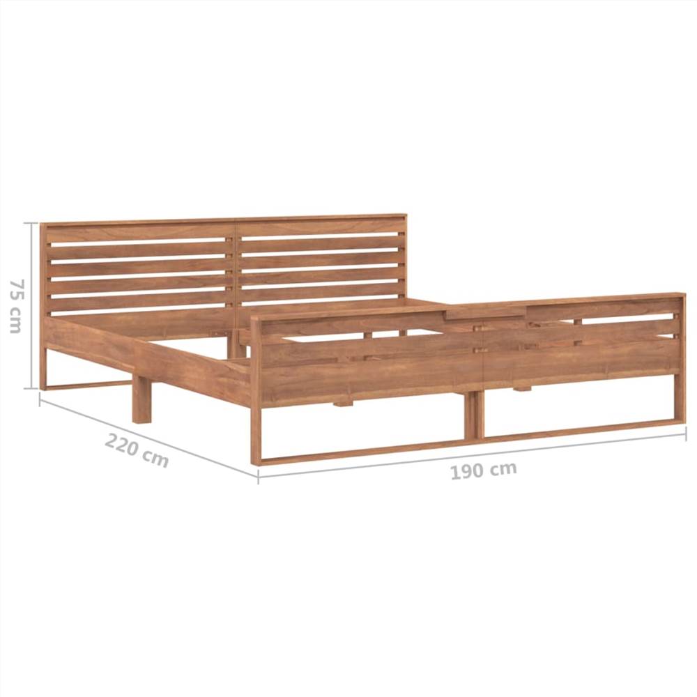 Bed Frame Solid Teak Wood 180x200 cm