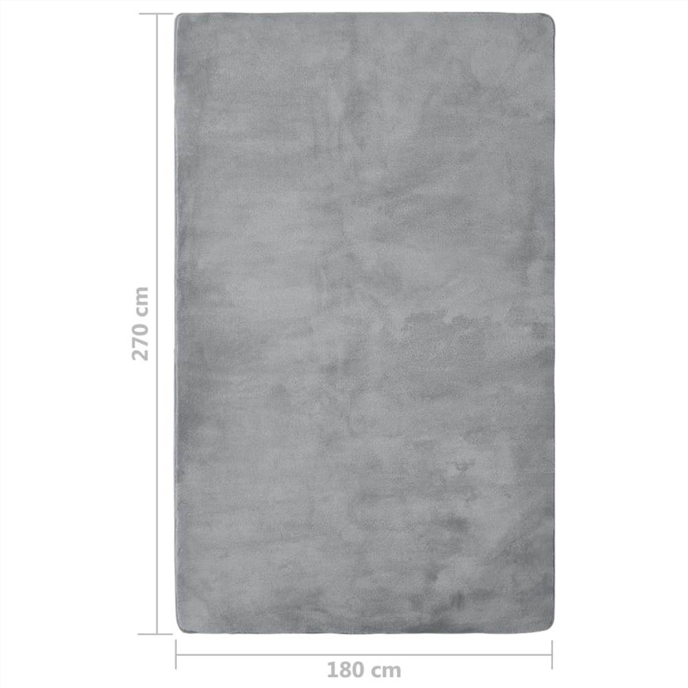 Teddy Rug Grey 270x180 cm
