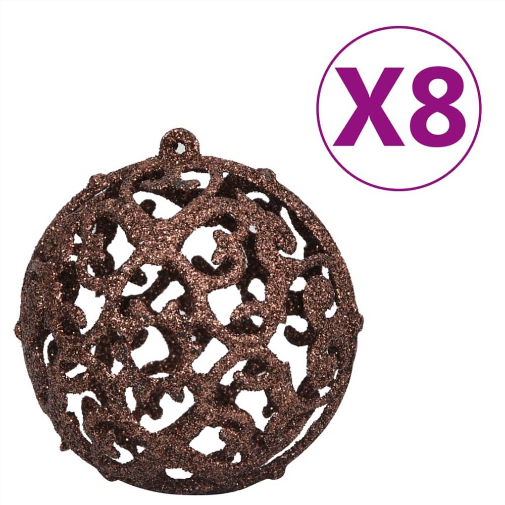 100 Piece Christmas Ball Set 6 cm Brown/Bronze/Gold