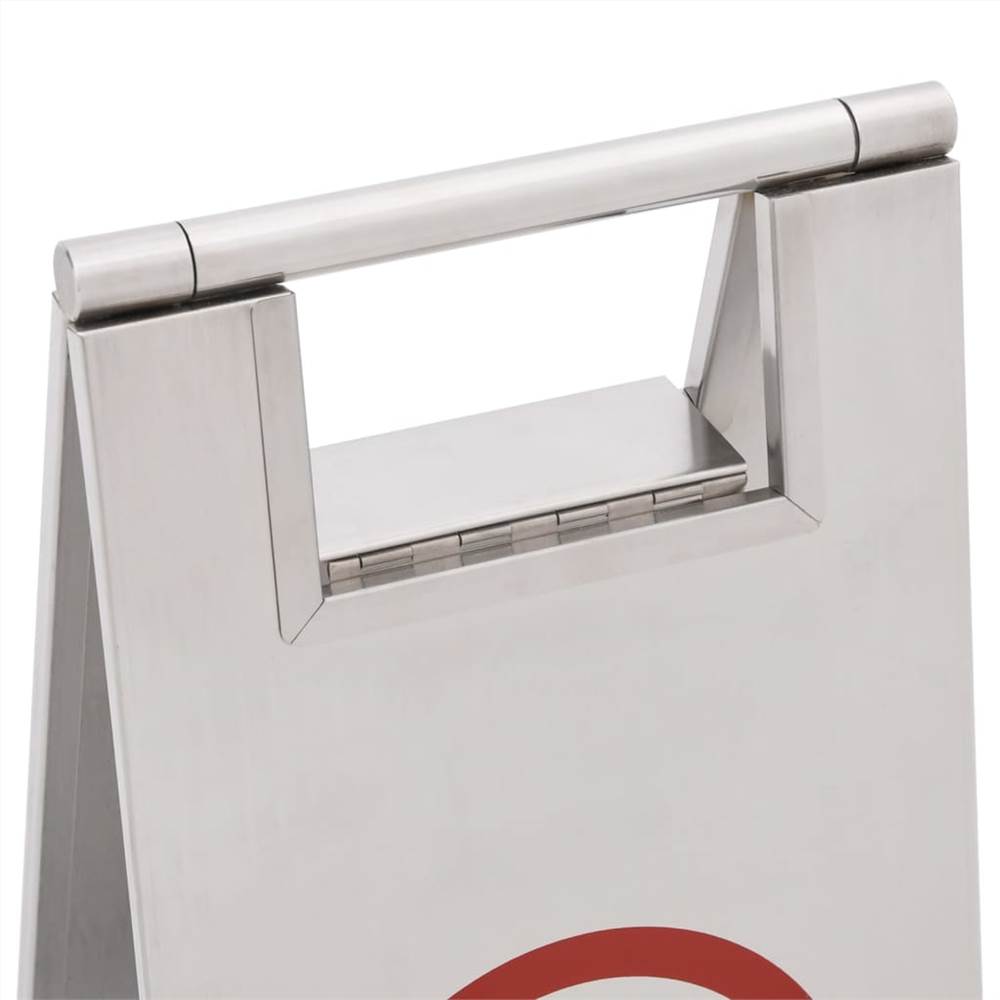 149574  Folding Parking Sign Stainless Steel