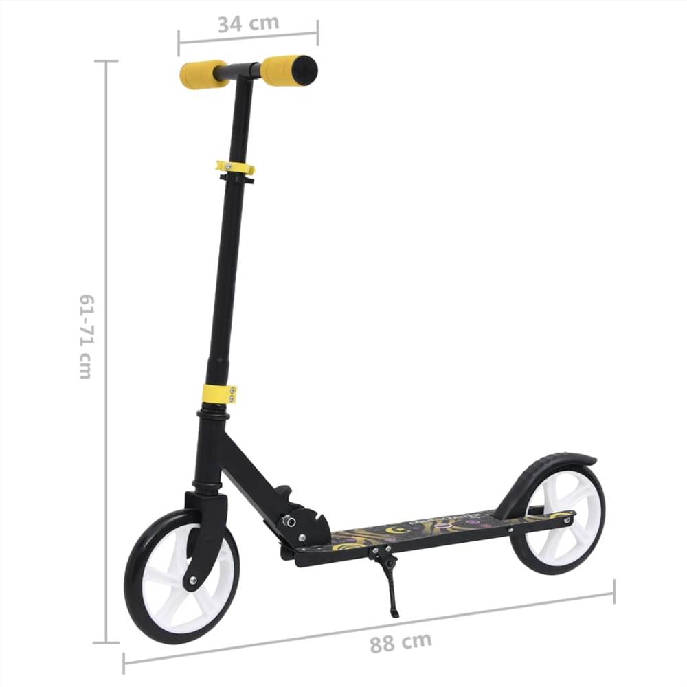 2-Wheel Children Scooter with Adjustable Handlebar Yellow