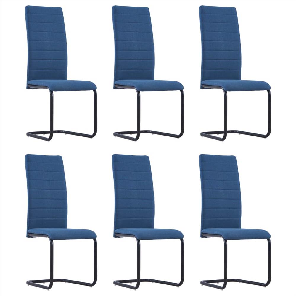 

3054730 Cantilever Dining Chairs 6 pcs Blue Fabric (282030+282031) (UK/FI/IE/NO only)