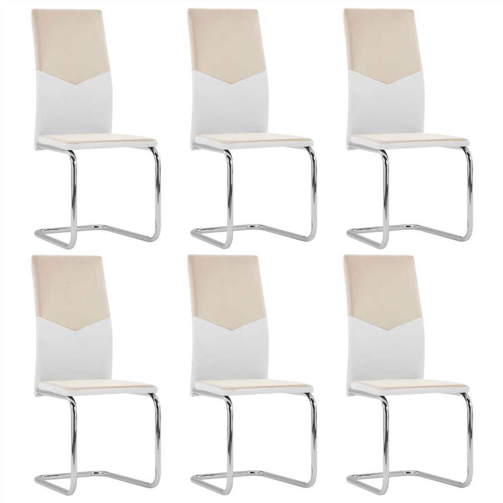 

3054739 Cantilever Dining Chairs 6 pcs Cappuccino Faux Leather (282048+282049) (UK/FI/IE/NO only)