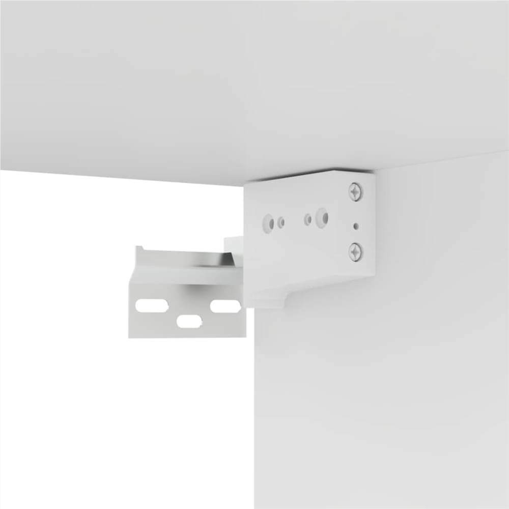 4 Piece TV Cabinet Set White Chipboard