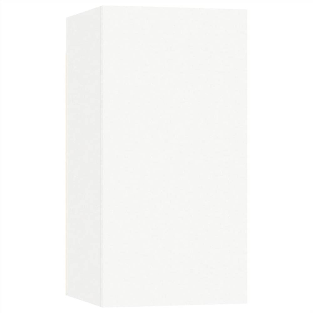 6 Piece TV Cabinet Set White Chipboard 16 6 Piece TV Cabinet Set White Chipboard