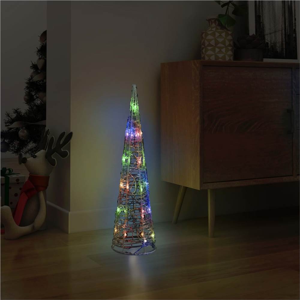 

Acrylic Decorative Pyramid LED Light Cone Colourful 60 cm