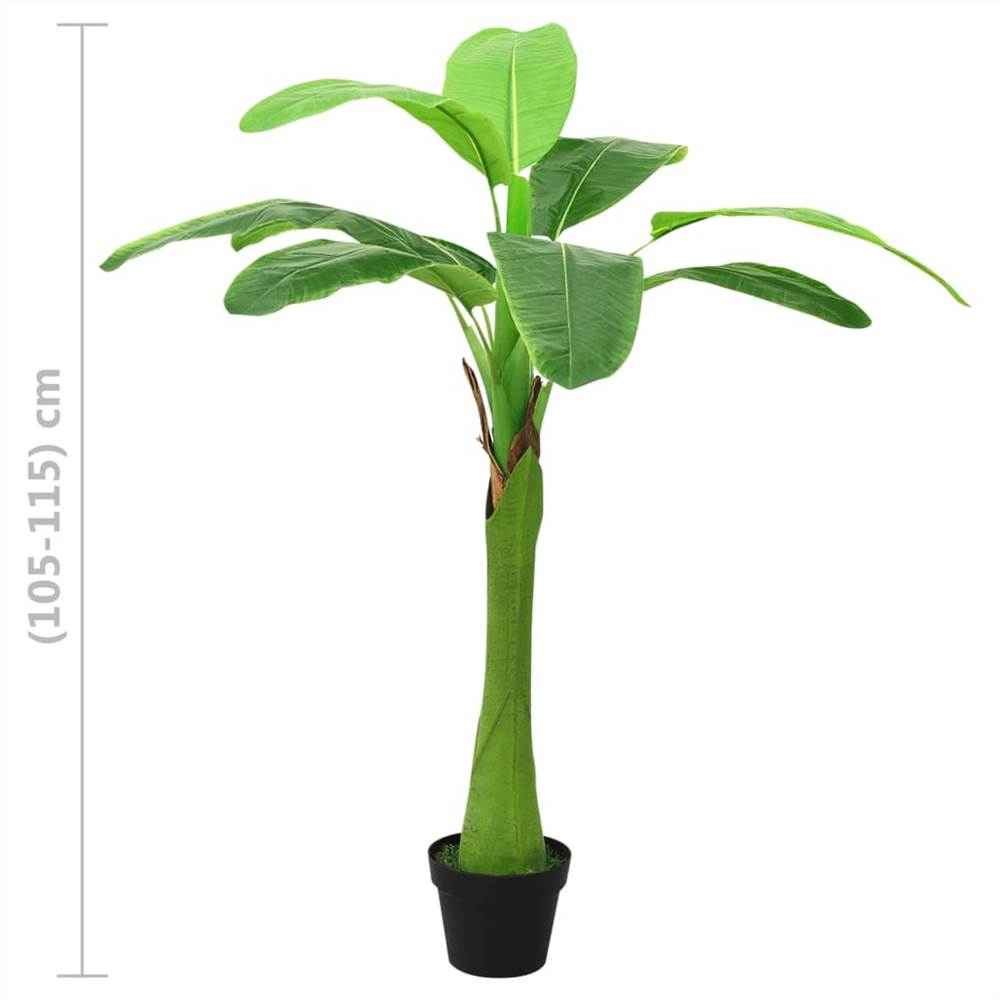 Artificial Banana Tree with Pot 115 cm Green