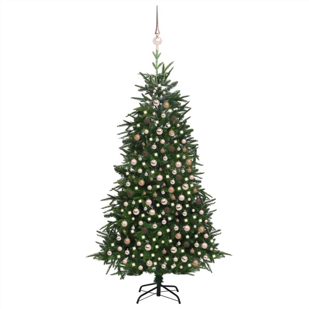 

Artificial Christmas Tree LEDs&Ball Set Green 210 cm PVC&PE