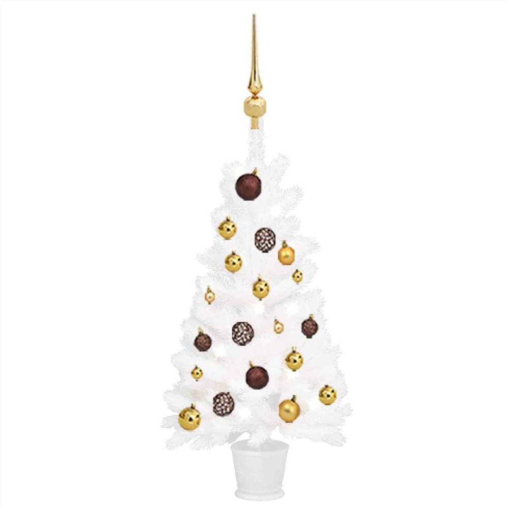 

Artificial Christmas Tree with LEDs&Ball Set White 90 cm