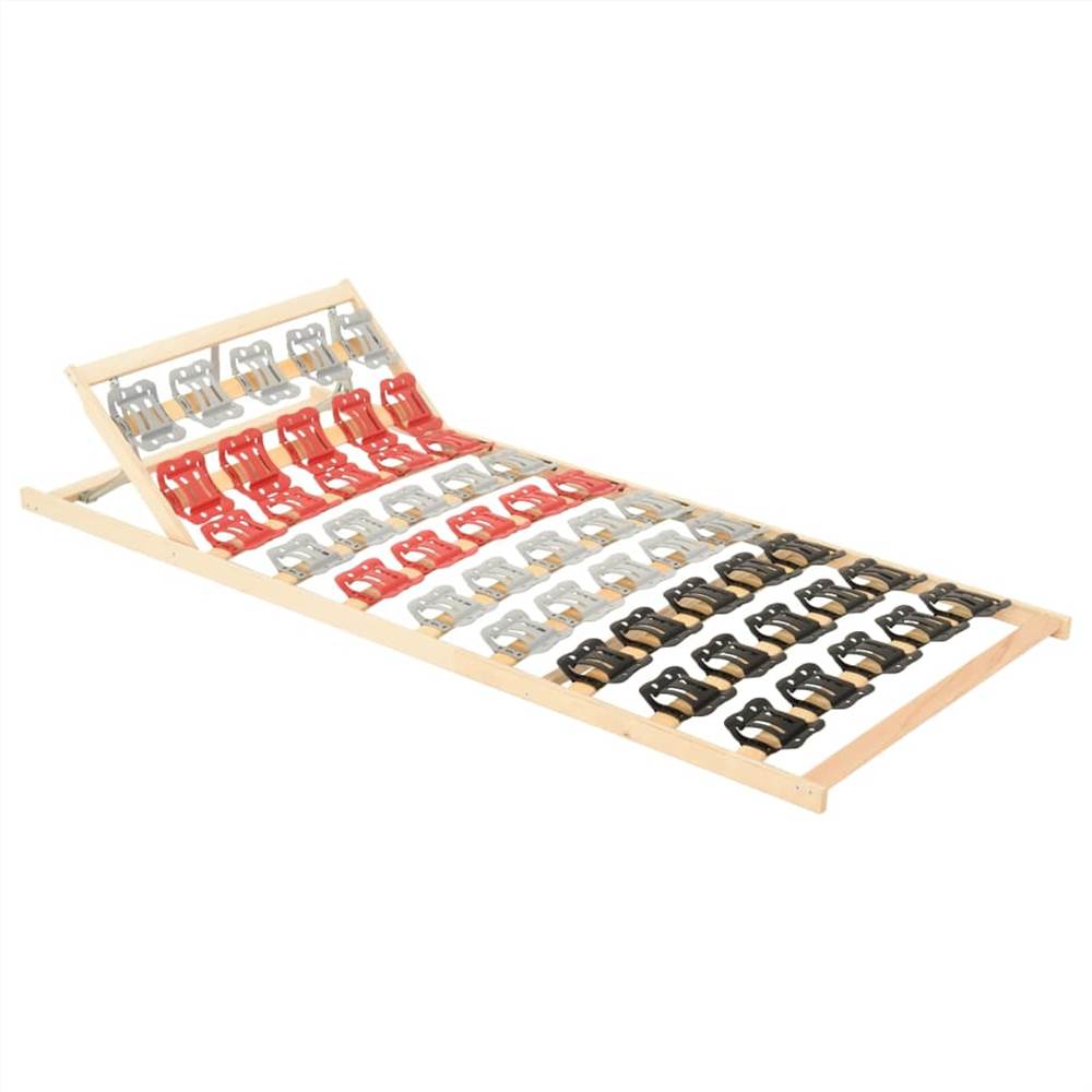 

Bed Frame with 12 Slats Adjustable Head 80x200 cm
