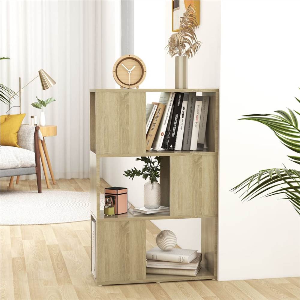 

Book Cabinet Room Divider Sonoma Oak 60x24x94 cm Chipboard