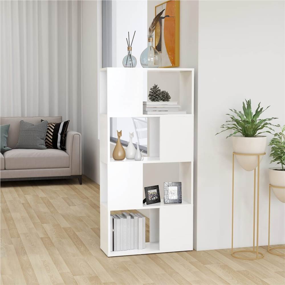 

Book Cabinet Room Divider White 60x24x124.5 cm Chipboard