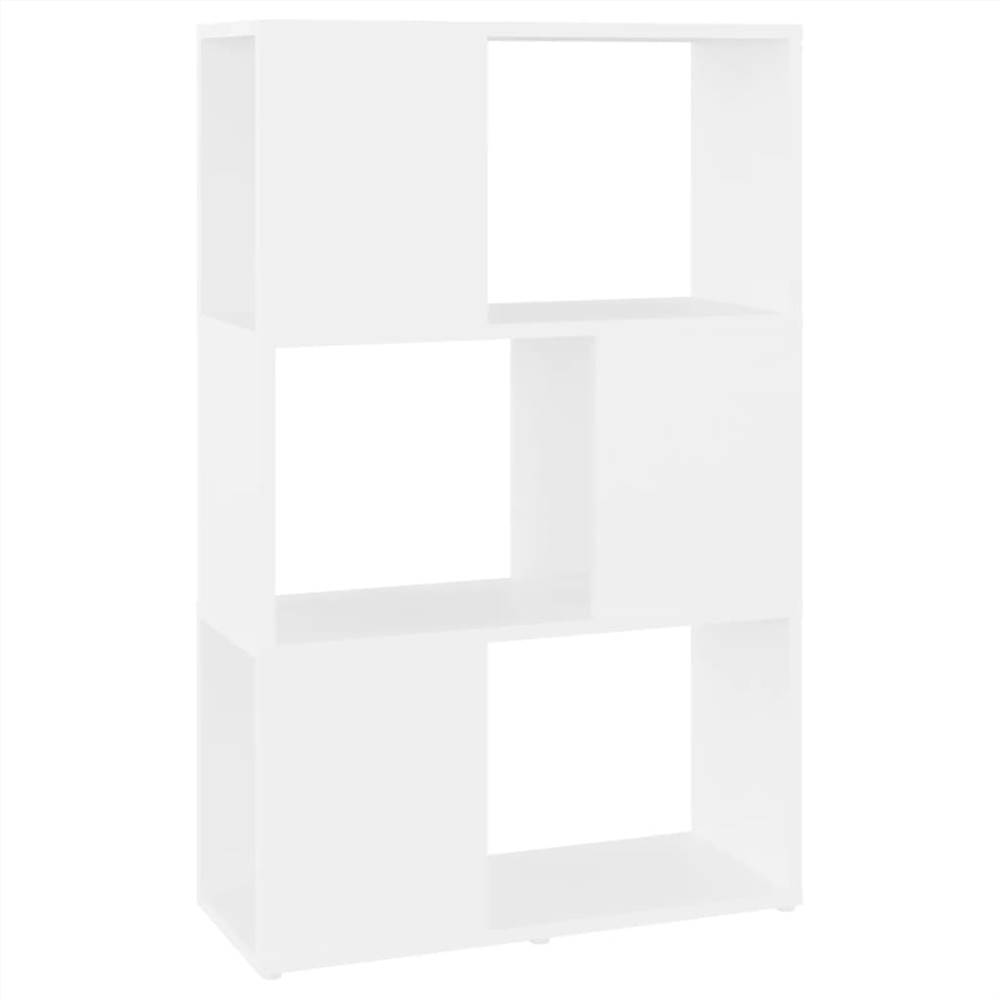 Book Cabinet Room Divider White 60x24x94 cm Chipboard